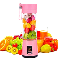 Блендер Smart Juice Cup Fruits USB (Розовый) - Фитнес-блендер портативный для смузи и коктейлей (b12)! Лучший!