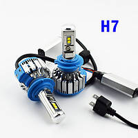 Комплект автомобильных LED ламп TurboLed T1 H7 6000K 35W 12/24v с активным охлаждением ! Quality