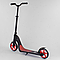 Складаний самокат двоколісний з підніжкою Best Scooter 18424 широке кермо / затискач керма / колір червоний, фото 4