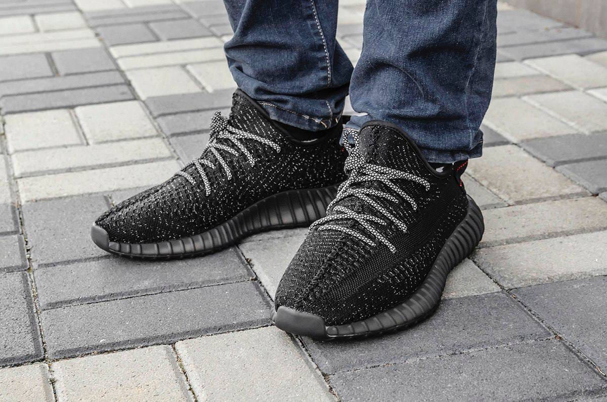 Yeezy 350 cheap black reflective raffle