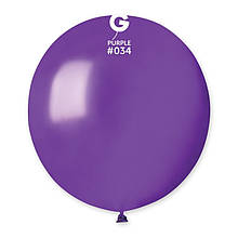 Латексна кулька металік фіолетовий 19" / 34 / 48см Purple
