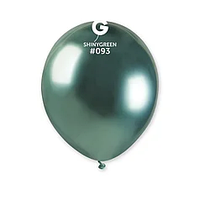 Латексный шарик Gemar 5"(13 см)/ 093 Shiny Green Хром зелёный
