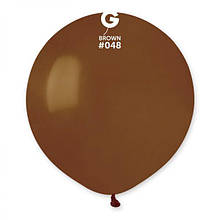 Латексна кулька пастель коричневий 19" / 48 / 48см Brown
