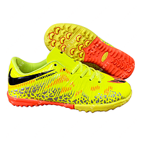 Детская футбольная обувь сороконожки Nike Hypervenom C915-2 Yellow, р. 40-43 Размер 42