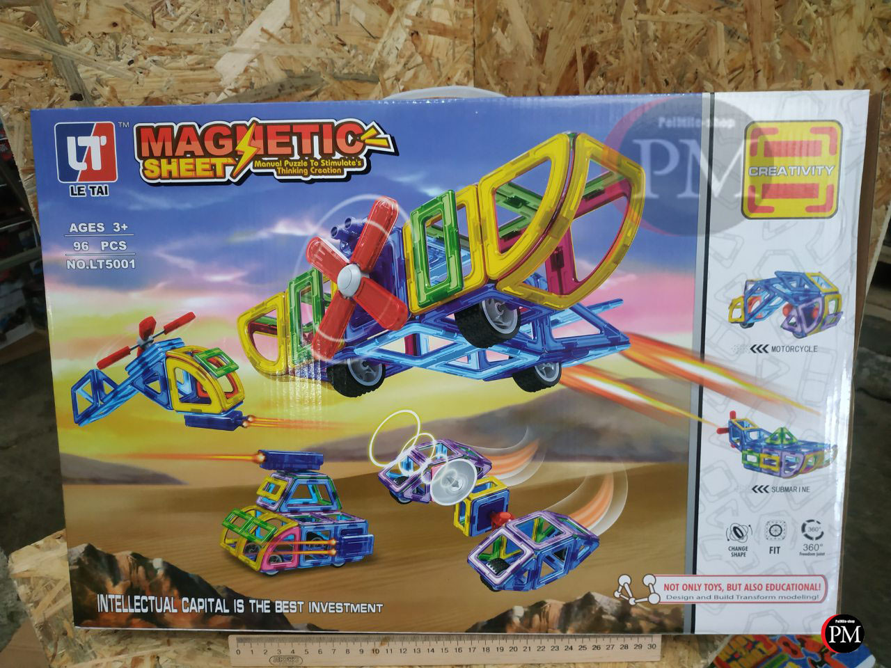Магнітний конструктор Magnetic LT5001 "Космічний транспорт"