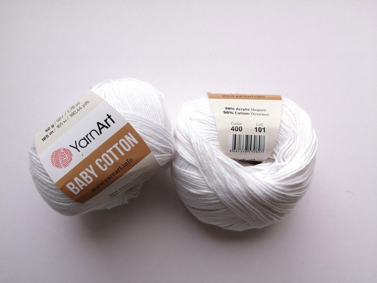 Пряжа  Бебі Коттон Ярнарт Baby Cotton YarnArt (RAM), 1 моток 50г, фото 1