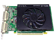 Відеокарта EVGA Geforce GT 620 1Gb PCI-Ex DDR3 64bit (2 x DVI + miniHDMI)