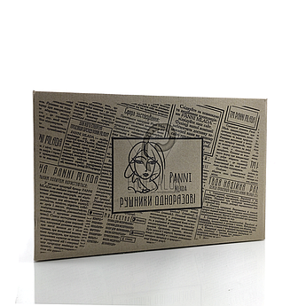 Одноразові рушники в коробці 40х70см, із спанлейсу підвищеної щільності 45г/м2, 100 шт.