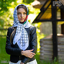 Легка біла хустина батистова, фото 3