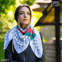 Легка біла хустина батистова, фото 2