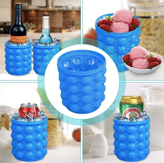 Форма відро для льоду Ice Cube Maker Genie для охолодження напоїв у пляшках