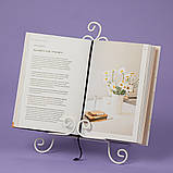 Декоративна підставка з металу 30х21х26 см. Для книг, тарілок, меню тощо., фото 2