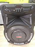 Колонка акумуляторна ZPX-7774 15 дюймів з мікрофоном 180W (USB/FM/Bluetooth/TWS), фото 3