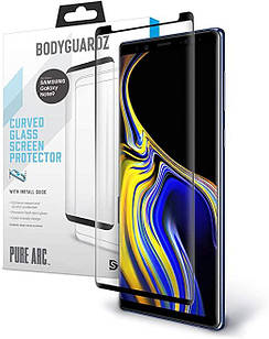 Захисне скло BodyGuardz Pure Arc для Samsung Galaxy Note 9 з шаблоном для поклейки