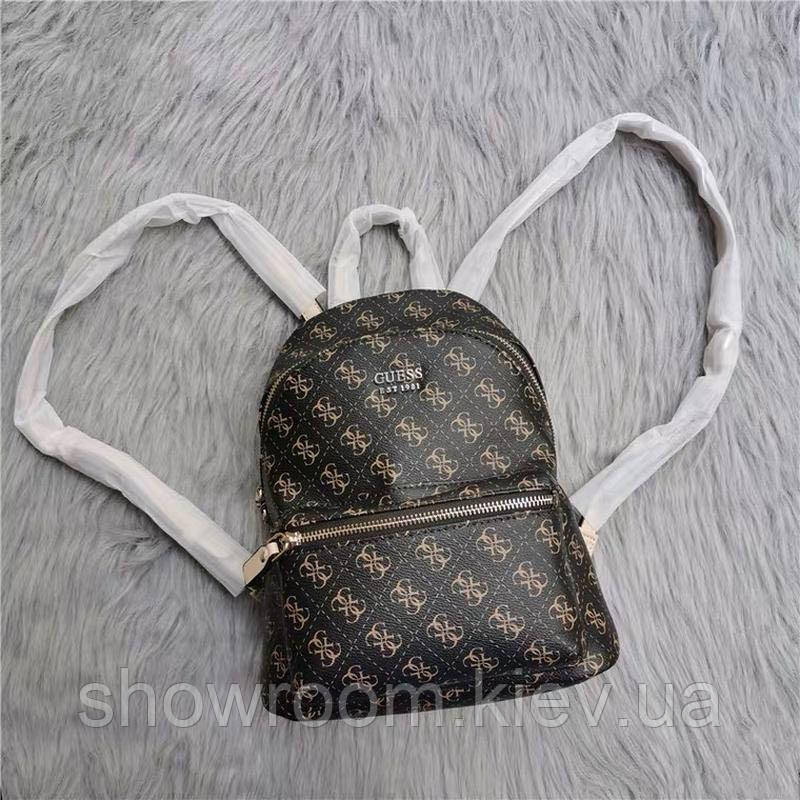 Жіночий брендовий рюкзак Guess (4557) brown