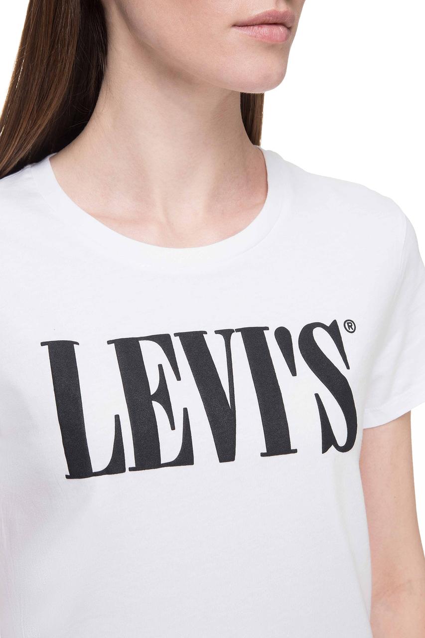 Футболка женская "Levis, левис белая S (ID#1421493135), цена: 450 ...