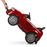Дитячий електромобіль BMW (2 мотори по 30W, 2 акумулятори, МР3,USB) Джип Bambi M 3180EBLRS-3 Червоний, фото 4