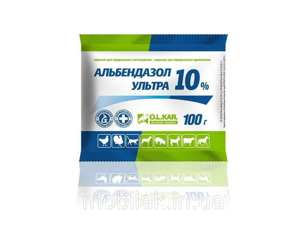 Альбендазол ультра - 10% порош. уп - 100г ТМ O. L. KAR