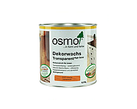 Масло защитное OSMO DEKORWACHS TRANSPARENTE FARBTONE для древесины 3137 - Вишня 0,375л