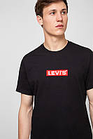 Футболка мужская Levis, черная левис