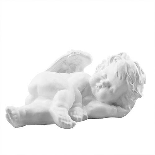 Статуетка Сплячий ангел білий (гіпс) AN0001(G)