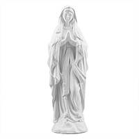 Статуэтка Мария с четки мал. белая (гипс) R0217(G)