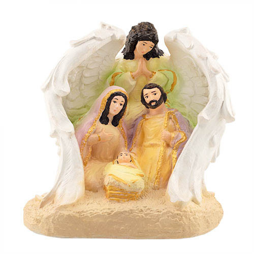 Статуетка Свята родина кольорова (гіпс) R0236-5(G), фото 1