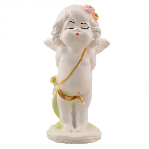 Статуетка Ангелик поцілунок кольоровий (гіпс) AN0721-5(G), фото 1