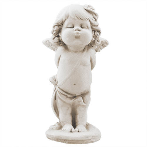 Статуетка Ангелик поцілунок пісочний (гіпс) AN0721-7(G), фото 1