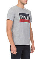 Футболка мужская Levis, серая левис L