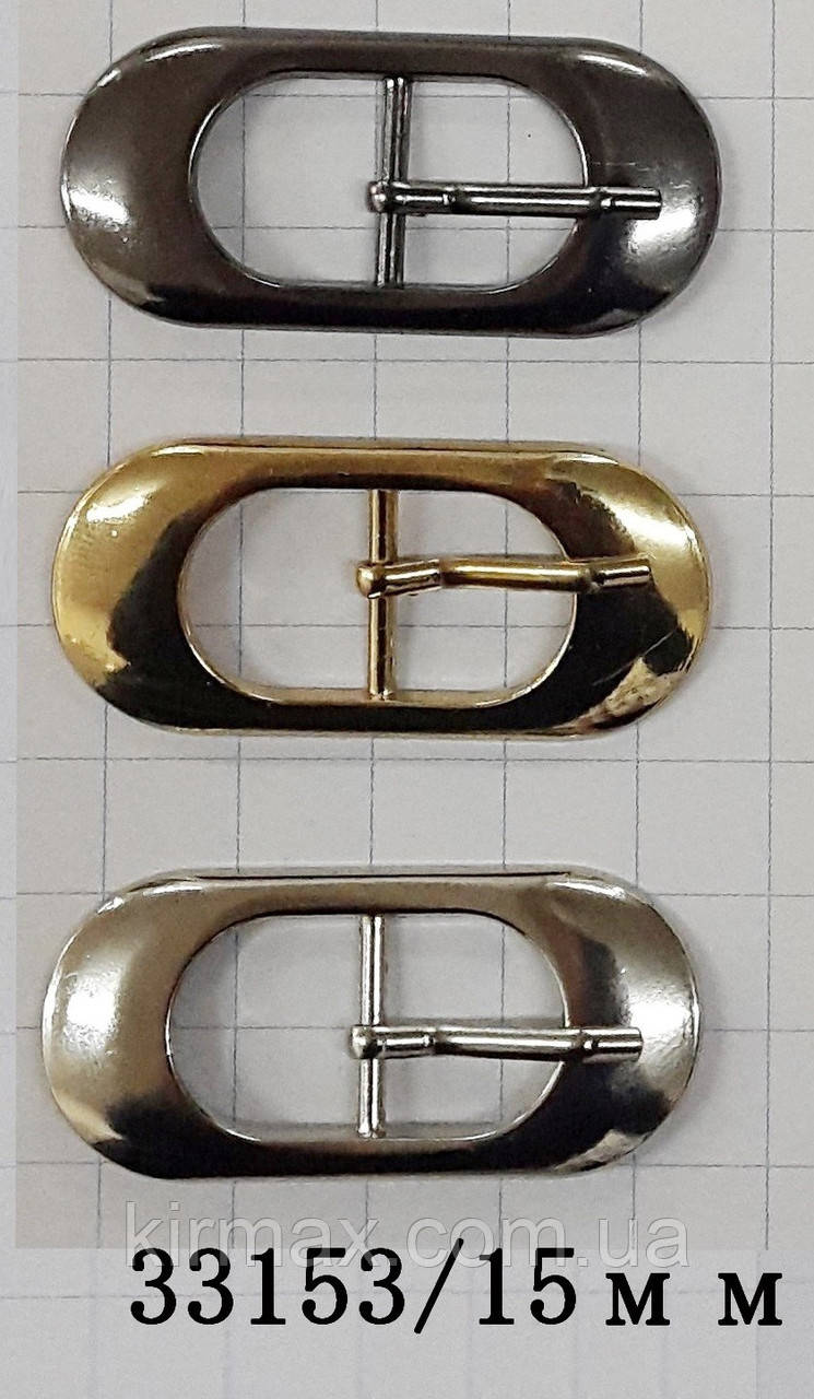 Пряжка 33153 чорний нікель 15мм