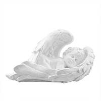 Статуэтка Ангел на крыле (мал.) белый (гипс) AN0015(G)