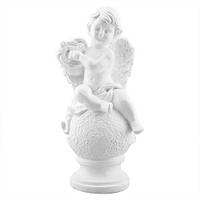 Статуэтка Ангел с арфой белый (гипс) AN0105(G)