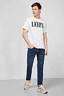 Футболка мужская Levis, белая левис