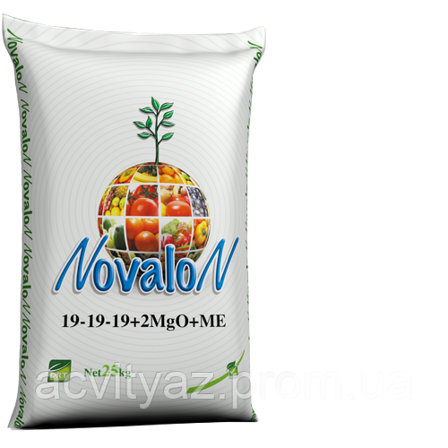 Комплексне водорозчинне добриво Новалон 19-19-19+2MgO+ME, 25кг