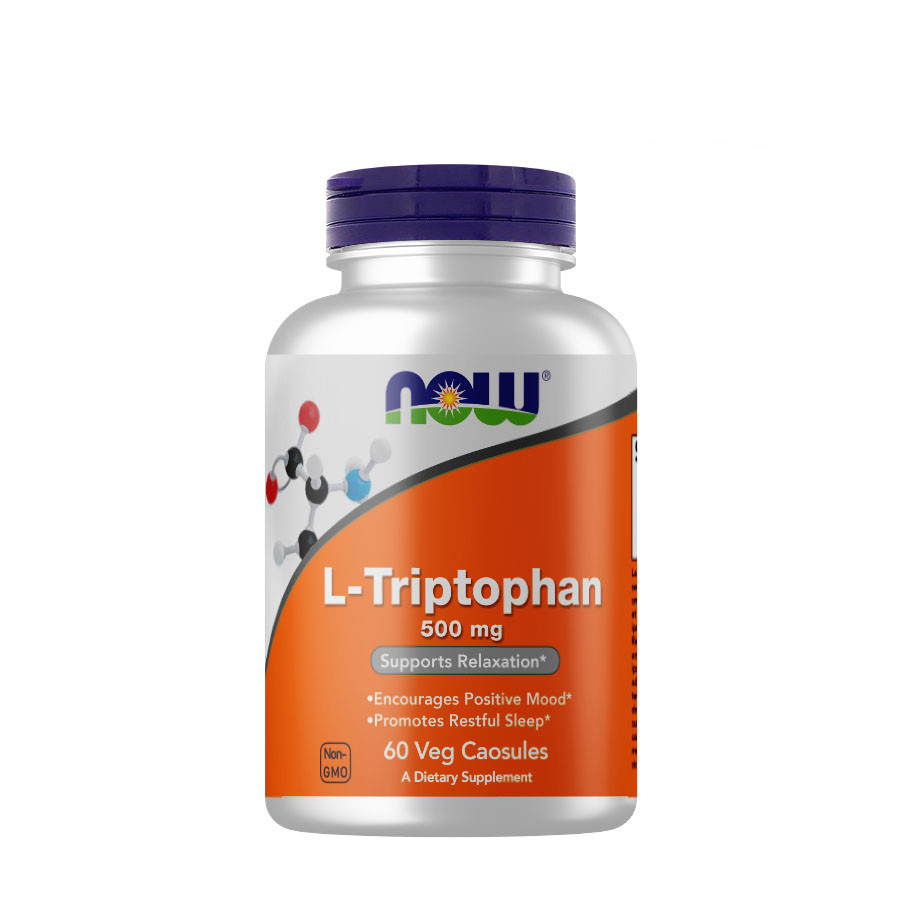 Триптофан NOW L-Tryptophan 500 mg 60 капсул