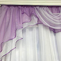 Ламбрекени в залу, ламбрекени на вікна, ламбрекени в кімнату Фіолетовий (L-N2-18), фото 4