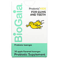 BioGaia, Prodentis, добавка для десен и зубов для детей, яблоко, 30 леденцов Днепр