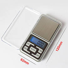 Ваги кишенькові (ювелірні) з гумовими кнопками LUX Pocket Scale MH-200, 200g/0.01 g, фото 6