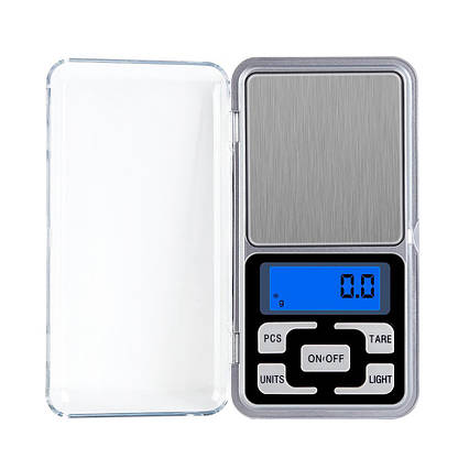 Ваги кишенькові (ювелірні) з гумовими кнопками LUX Pocket Scale MH-200, 200g/0.01 g, фото 1