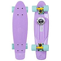 Скейт Пенни Борд Penny Fish Skateboards Lilac 401-3 22" лиловый, мятные колеса