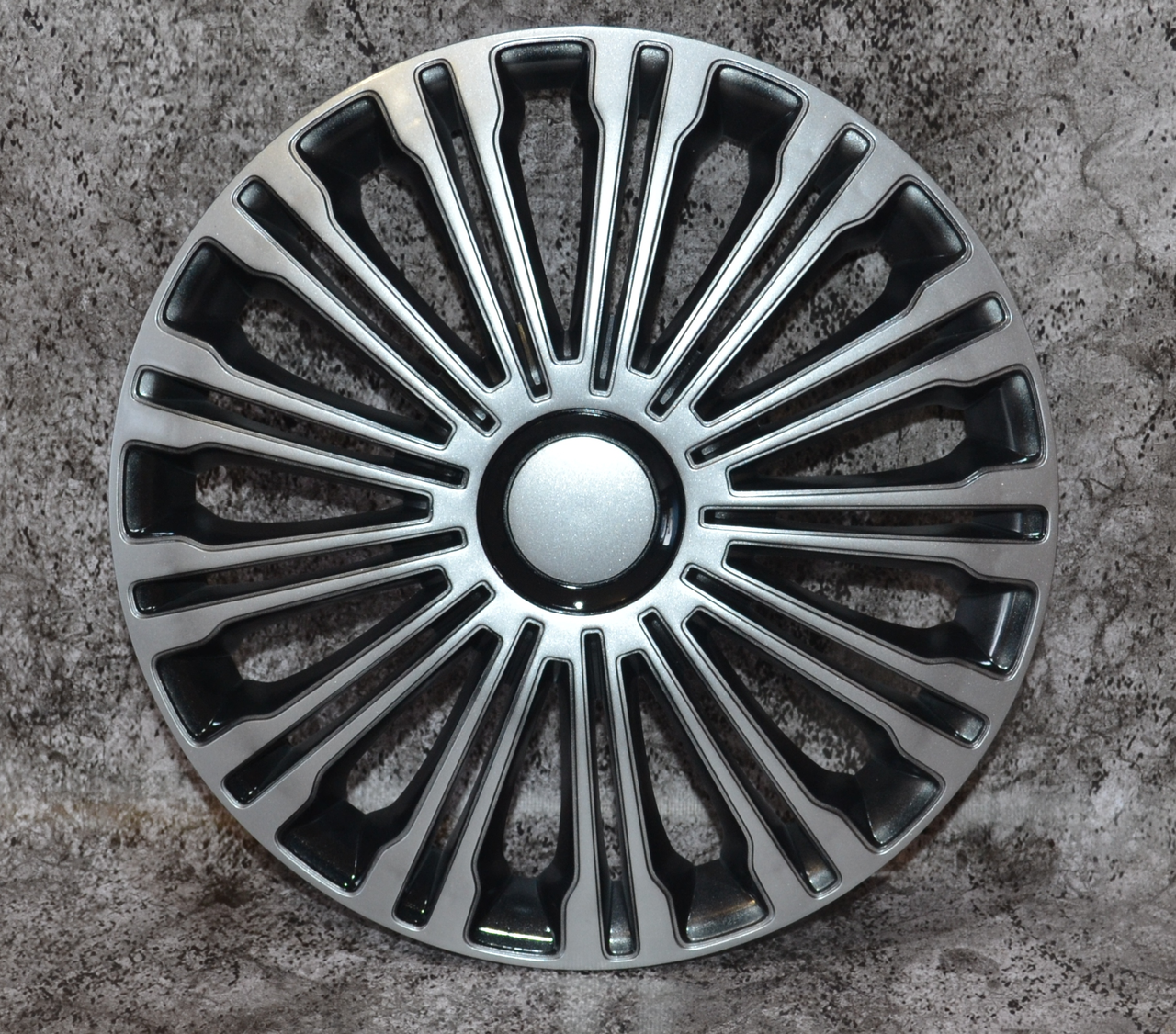 Ковпаки на колеса. Ковпаки колісні ARGO R15 VOLANTE SILVER&BLACK. Колпаки на диски, фото 1