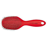 I love my hair Щетка для волос глянцевая, большая (L 230 x W 66 x H 39 mm) Spider hair brush-Pink big Розовы