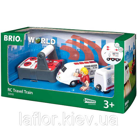 Локомотив для залізниці на р/к із вагоном і пасажиром Brio 33510, фото 1