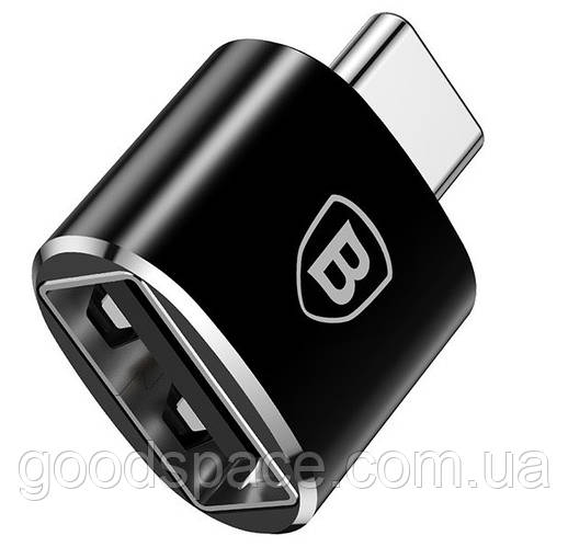 Купить Переходник OTG Baseus CATOTG-01 c Type-C на USB, 2.4A, черный ...