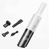 Портативний бездротовий пилосос AIPINYUE для авто та домашнього використання білий, фото 4