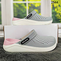 Сабо крокси жіночі сірі Luck Line силіконові, фото 2