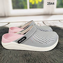 Сабо крокси жіночі сірі Luck Line силіконові, фото 3