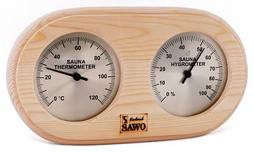 Термогигрометр для бани 2 в 1 Sawo 222-THP