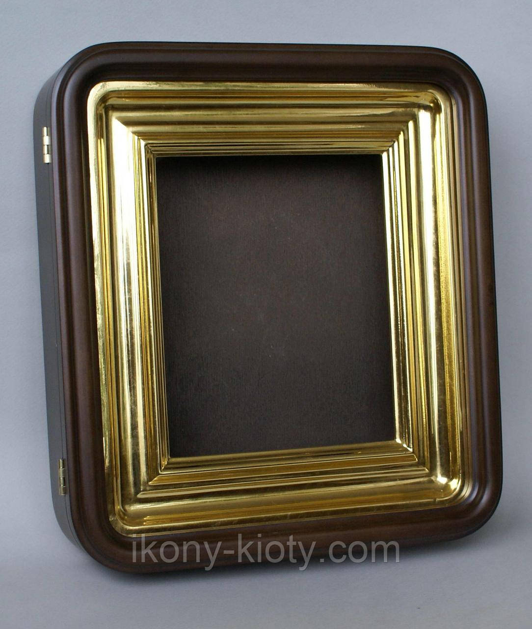 Кіот з закругленими кутами і внутрішньою рамою позолоченій, фото 1
